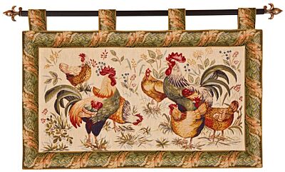 Country Hens Tapestry