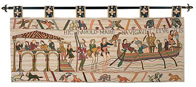 Bayeux -  Harold Sails from Sussex Tapestry