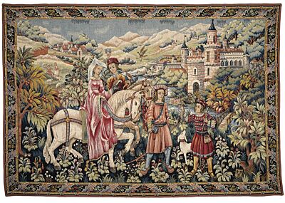 La Promenade (The Outing) Tapestry - 4'3" x 6'2" (130 x 188 cm) - Last Piece Remaining!