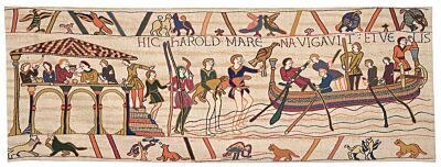 Bayeux - Harold Sails from Sussex Tapestry