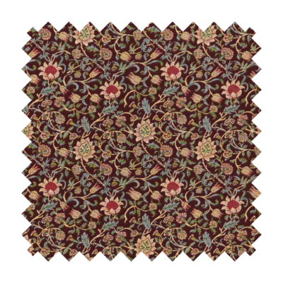 Evenlode Flowers - Damson Tapestry Fabric