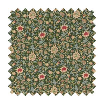 Evenlode Flowers - Green Tapestry Fabric