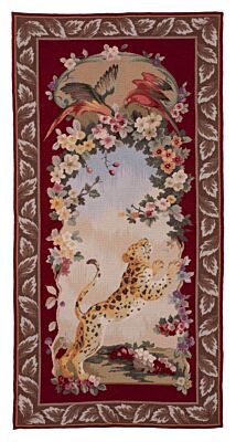 Cheetah Portiere I Needlepoint Tapestry