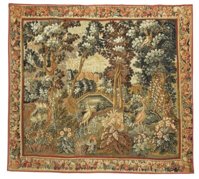 Verdure aux Hérons Tapestry