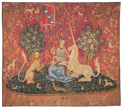 La Dame a la Licorne 'La Vue' Tapestry