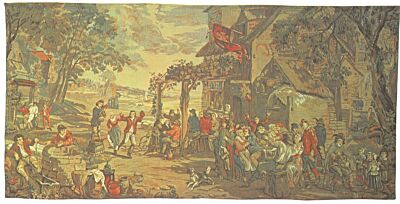 Flanders Country Scene Tapestry - 4'2" x 8'4" - 1 pc remaining