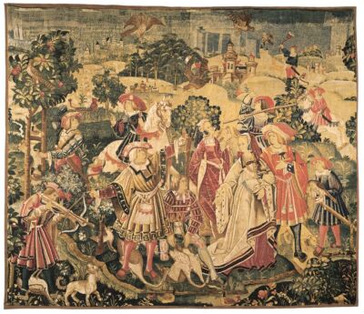 Chasse a l'Arbalete (Hunting with the Crossbow) Tapestry