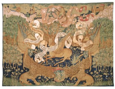 Les Cerfs Ailes Tapestry