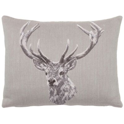 Stag Country Linen Oblong Pillow Cover
