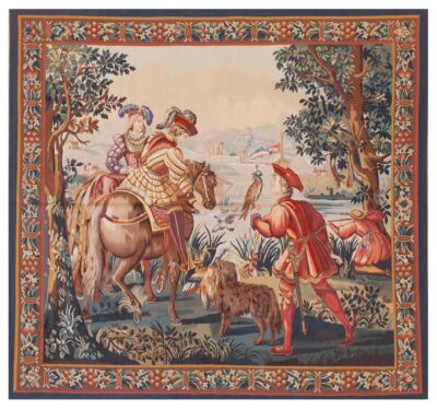 The Falconers Handwoven Tapestry