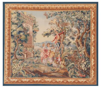 The Cherry Harvest Handwoven Tapestry