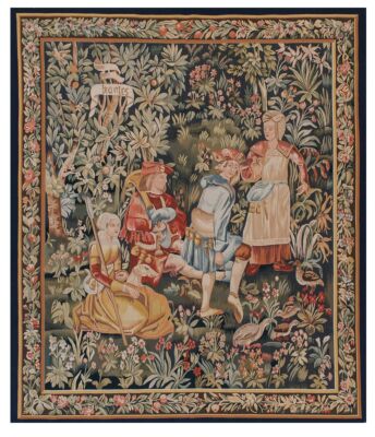 Scene Pastorale Handwoven Tapestry