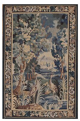 Herons on the Pond Handwoven Tapestry