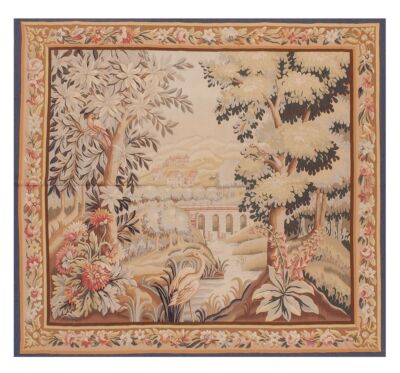 Verdure Aubusson Handwoven Tapestry
