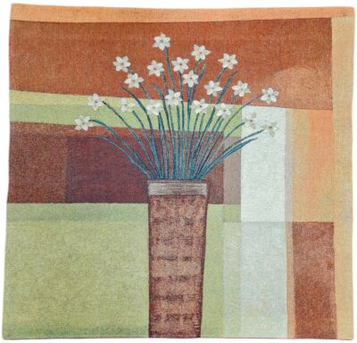 Terracotta Vase Loom Woven Tapestry - Last Piece Remaining!