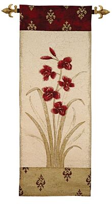 Orchids I Woven Art Tapestry