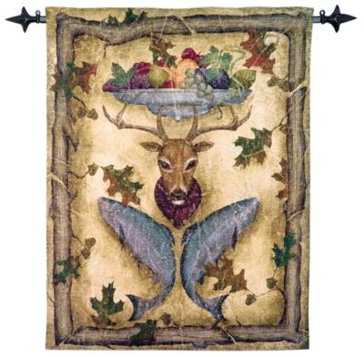 Highland Lodge Woven Art Tapestry