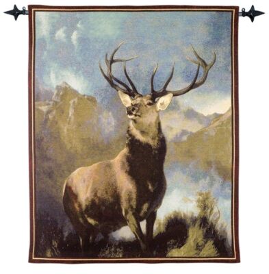 Monarch of the Glen Woven Art Tapestry