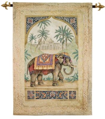 Exotic Elephant I Woven Art Tapestry