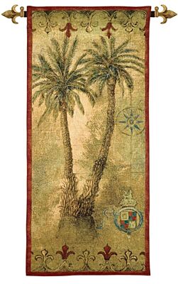 Tropical Palms Woven Art Tapestry