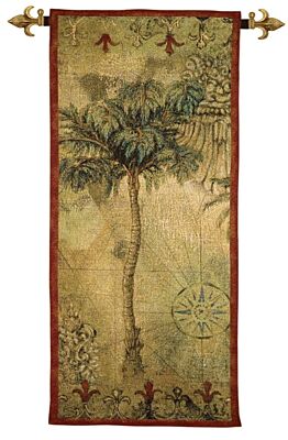 Exotic Palm Woven Art Tapestry