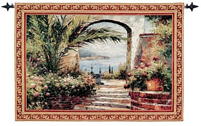 Seaview Arch Woven Art Tapestry