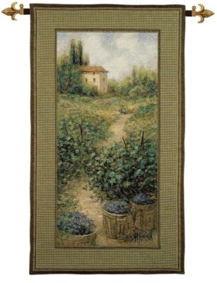 Vineyard I Woven Art Tapestry