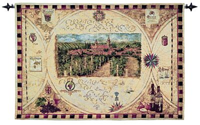 Hilltop Winery Woven Art Tapestry