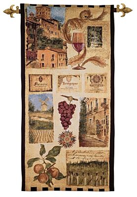 Wine Country II Woven Art Tapestry