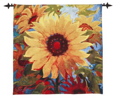 Sunflower Woven Art Tapestry