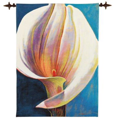 Grand Lily Woven Art Tapestry