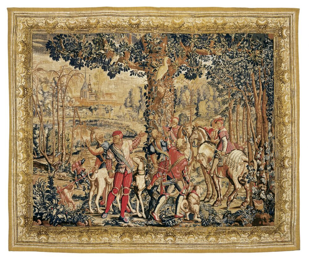 tapestry mania出品 Chasse de Maximilien 'Le Rendez-vous' Tapestry