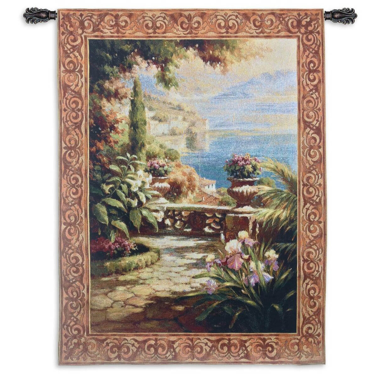 weaving✴︎tapestry Coastal Terrace I Woven Art Tapestry