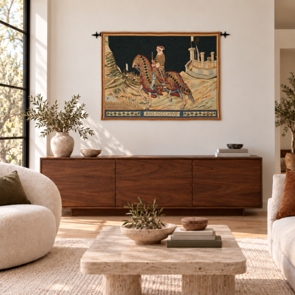 Knight of Siena Tapestry - 3'3