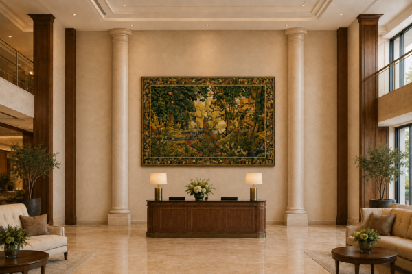Verdure Tropicale Tapestry (Tropical Greenery) - 8'9