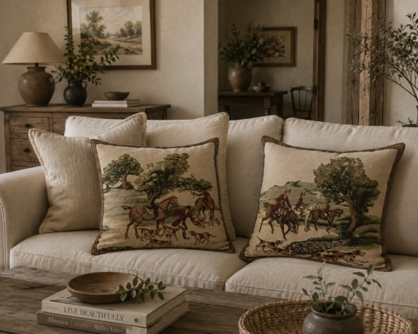 English Hunt I Pillow Cover