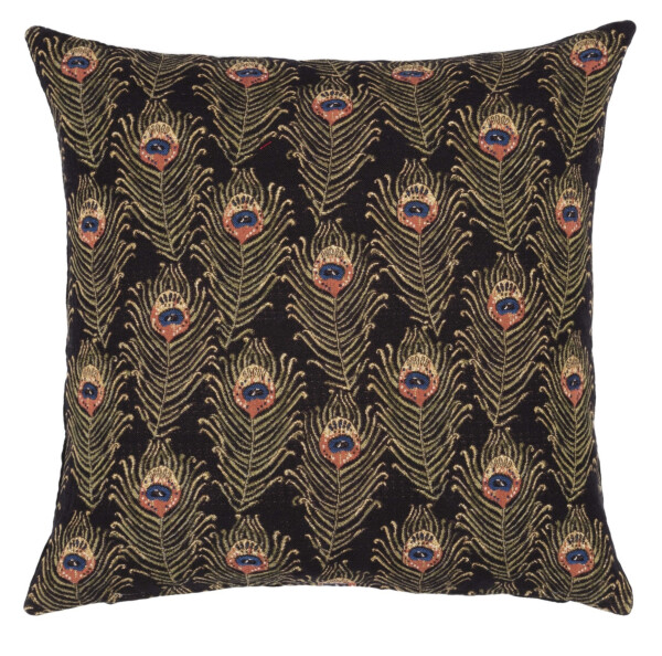 Peacock Feathers Pillow Cover