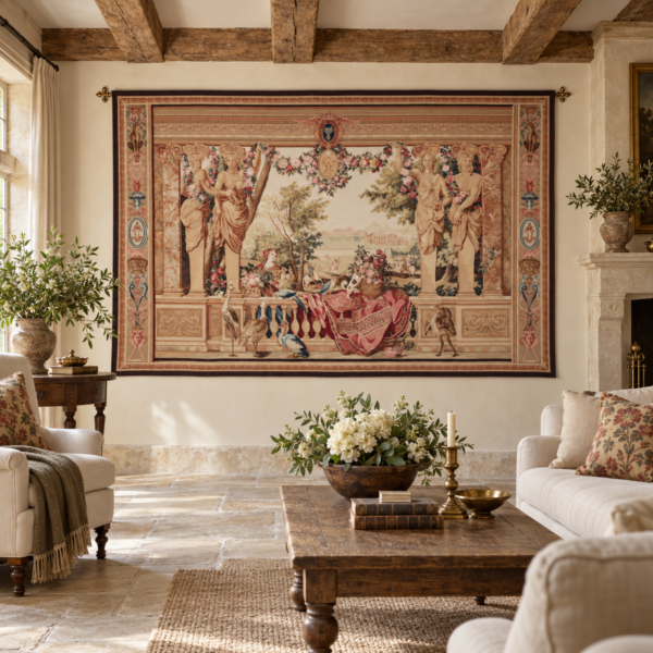 Statuesque Hunt Handwoven Tapestry