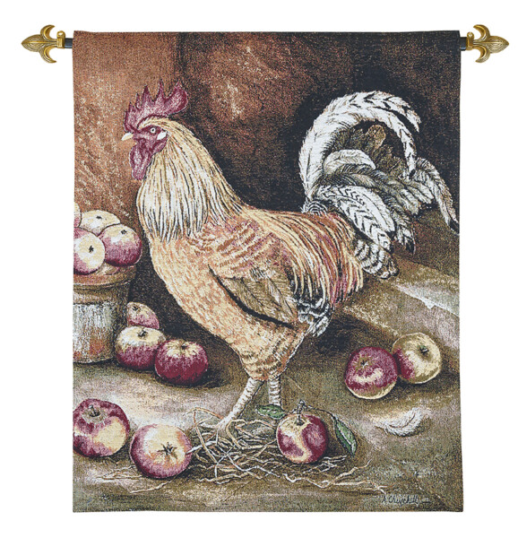 English Cockerel Tapestry - 2'7