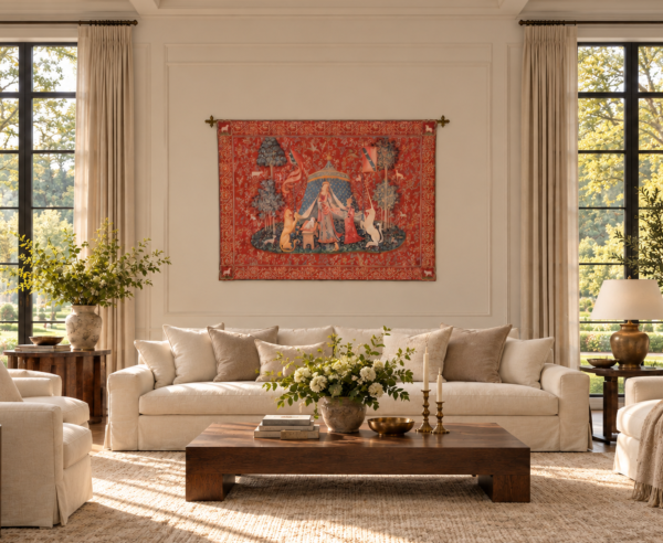 Lady with Unicorn - Tent Tapestry - 3 Sizes Available