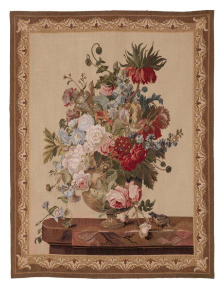 Floral Still-Life Handwoven Tapestry
