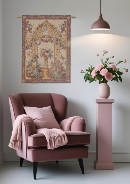 Rose Garden Tapestry - 3'3