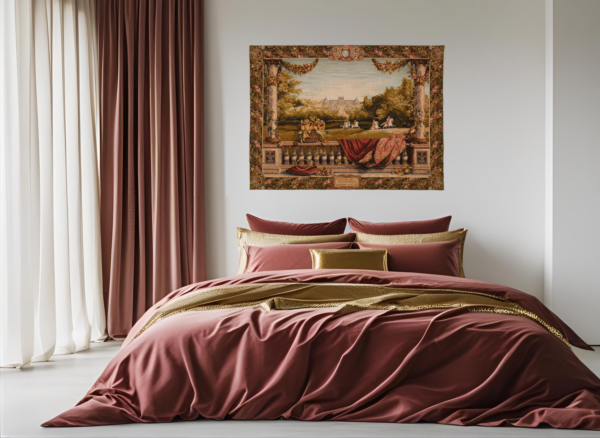 Terrasse au Chateau Loom Woven Tapestry - 2 Sizes Available