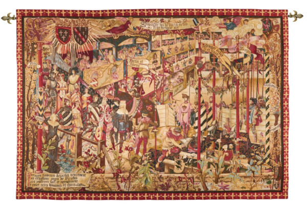 The Royal Tournament Loom Woven Tapestry - 4'8