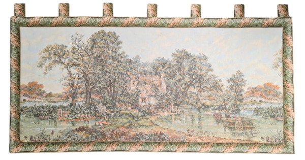 The Haywain on the River (With Loops) Tapestry - 3'1