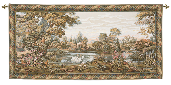 Lakeside Swans Tapestry - 2'11
