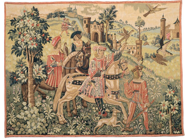 Départ de Chasse (Leaving for the Hunt) Tapestry - 3'0