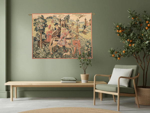 Départ de Chasse (Leaving for the Hunt) Tapestry - 3'0