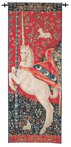 Unicorn Portiere Tapestry - (3'11