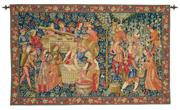 Medieval Winemakers Tapestry - 2'10